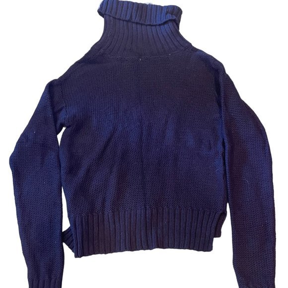Aeropostale Knitted Sweater Blue High Neck - S/P - New with Tag‎ - Picture 2 of 3